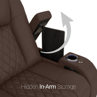 Diamante CoolZeroᵀᴹ Italian Leather BACKROW Theater Seating® Single Recliner