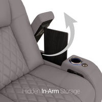 Diamante CoolZeroᵀᴹ Italian Leather BACKROW Theater Seating® Single Recliner