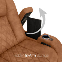 Diamante CoolZeroᵀᴹ Italian Leather BACKROW Theater Seating® Single Recliner