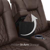 Diamante CoolZeroᵀᴹ Italian Leather Home Theater Seating Single Recliner