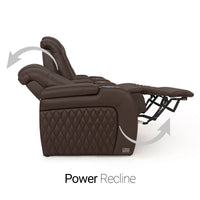 Diamante CoolZeroᵀᴹ Italian Leather Home Theater Seating Single Recliner