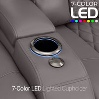 Diamante CoolZeroᵀᴹ Italian Leather Home Theater Seating Single Recliner
