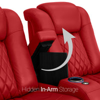 Diamante Italian Leather Zero Gravity Home Theater Seating