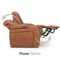 Diamante CoolZeroᵀᴹ Italian Leather Home Theater Seating Single Recliner