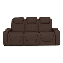 Seatcraft Concerto Heat & Massage Sofa, Italian Leather, Powered Headrest, Powered Lumbar, Power Recline