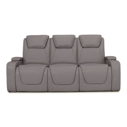 Seatcraft Concerto Heat & Massage Sofa, Italian Leather, Powered Headrest, Powered Lumbar, Power Recline