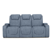 Seatcraft Concerto Heat & Massage Sofa, Italian Leather, Powered Headrest, Powered Lumbar, Power Recline