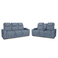 Seatcraft Concerto Heat & Massage Sofa & Loveseat, Italian Leather, Powered Headrest, Powered Lumbar, Power Recline