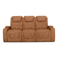 Seatcraft Concerto Heat & Massage Sofa, Italian Leather, Powered Headrest, Powered Lumbar, Power Recline