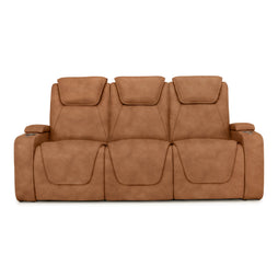 Seatcraft Concerto Heat & Massage Sofa, Italian Leather, Powered Headrest, Powered Lumbar, Power Recline