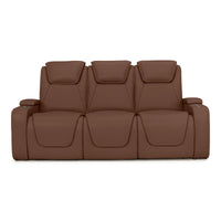 Seatcraft Concerto Heat & Massage Sofa, Italian Leather, Powered Headrest, Powered Lumbar, Power Recline