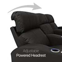 Napa Italian Leather Spacesaver Home Theater Seating Single Recliner