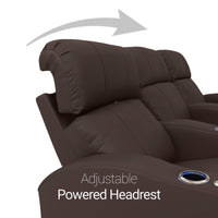 Napa Italian Leather Spacesaver Home Theater Seating Single Recliner