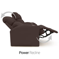 Napa Italian Leather Spacesaver Home Theater Seating Single Recliner