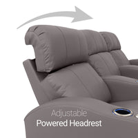 Napa Italian Leather Spacesaver Home Theater Seating Single Recliner