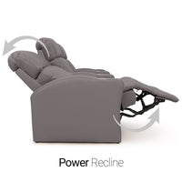Napa Italian Leather Spacesaver Home Theater Seating Single Recliner