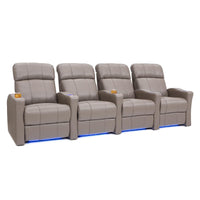 Napa Italian Leather Spacesaver Home Theater Seating
