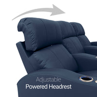 Napa Italian Leather Spacesaver Home Theater Seating Single Recliner