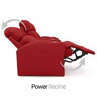 Napa Italian Leather Spacesaver Home Theater Seating Single Recliner