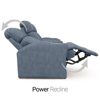 Napa Italian Leather Spacesaver Home Theater Seating Single Recliner