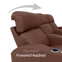 Napa Italian Leather Spacesaver Home Theater Seating Single Recliner