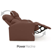 Napa Italian Leather Spacesaver Home Theater Seating Single Recliner