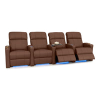 Napa Italian Leather Spacesaver Home Theater Seating