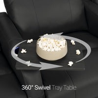 Sienna Italian Leather Spacesaver Home Theater Seating Single Recliner