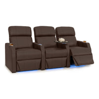 Sienna Italian Leather Spacesaver Home Theater Seating