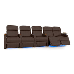 Sienna Italian Leather Spacesaver Home Theater Seating