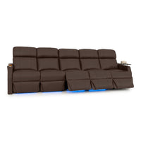 Sienna Italian Leather Spacesaver Home Theater Seating