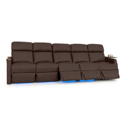 Sienna Italian Leather Spacesaver Home Theater Seating