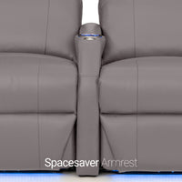 Sienna Italian Leather Spacesaver Home Theater Seating Single Recliner