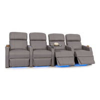Sienna Italian Leather Spacesaver Home Theater Seating