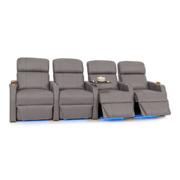 Sienna Italian Leather Spacesaver Home Theater Seating