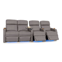 Sienna Italian Leather Spacesaver Home Theater Seating