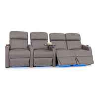 Sienna Italian Leather Spacesaver Home Theater Seating