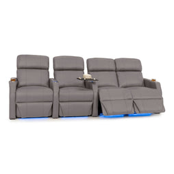 Sienna Italian Leather Spacesaver Home Theater Seating