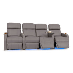 Sienna Italian Leather Spacesaver Home Theater Seating