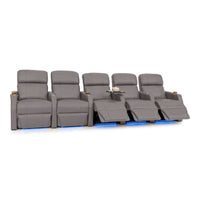 Sienna Italian Leather Spacesaver Home Theater Seating