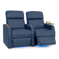 Sienna Italian Leather Spacesaver Home Theater Seating