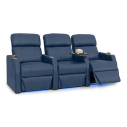 Sienna Italian Leather Spacesaver Home Theater Seating