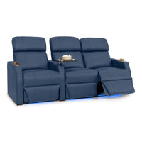 Sienna Italian Leather Spacesaver Home Theater Seating