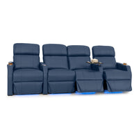 Sienna Italian Leather Spacesaver Home Theater Seating