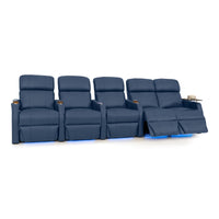 Sienna Italian Leather Spacesaver Home Theater Seating