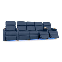 Sienna Italian Leather Spacesaver Home Theater Seating