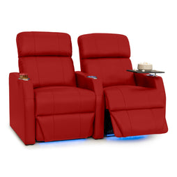 Sienna Italian Leather Spacesaver Home Theater Seating
