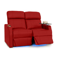 Sienna Italian Leather Spacesaver Home Theater Seating