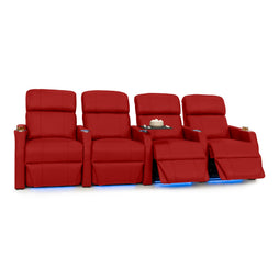 Sienna Italian Leather Spacesaver Home Theater Seating