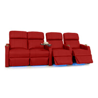 Sienna Italian Leather Spacesaver Home Theater Seating